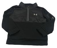 Černá mikina se šusťákovým prvkem Under Armour