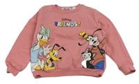 Růžová mikina s Daisy a přáteli H&M