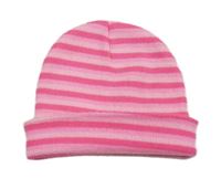 Ružová pruhovaná čapica