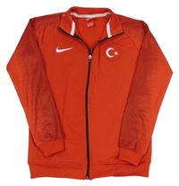 Červená prepínaci športová mikina s výšivkou Nike