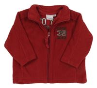 Vínová fleecová prepínaci mikina s číslom Impidimpi