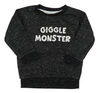 Sivá melírovaná mikina s nápisom Primark