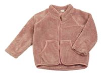 Ružová plyšová prepínaci mikina H&M