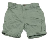 Zelené plátenné kraťasy F&F