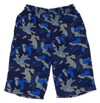 Modro-šedé army sportovní kraťasy Ergeenomixx