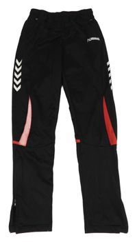 Černo-červené sportovní tepláky Hummel