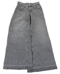 Šedé široké rifle H&M