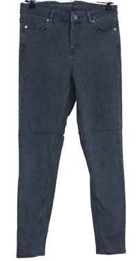 Dámské šedé skinny elastické rifle Oasis 