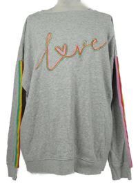 Dámska sivá mikina s nápisom Next