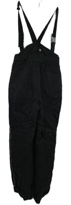 Pánské černé šusťákové oteplovačky s odepínacími kšandami Grinario 