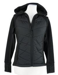 Dámská černá šusťáková sporotovní bunda s kapucí H&M