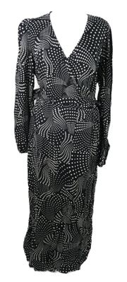 Nové - Dámské černo-bílé vzorované zavinovací šaty Everyday 