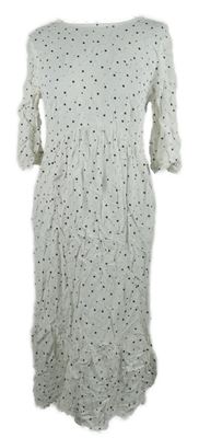 Dámské bílo-černé puntíkované midi šaty Nobody´s Child 