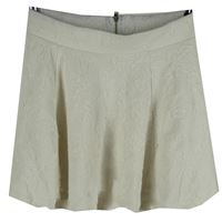 Dámska smotanová vzorovaná sukňa H&M