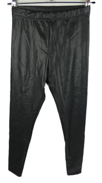 Dámske čierne koženkové tregíny H&M