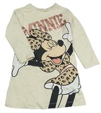 Béžové teplákové šaty s Minnie H&M