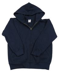 Tmavomodrá prepínaci mikina s kapucňou Fruit of the Loom