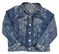 Modrá rifľová bunda H&M