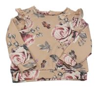 Svetloružová kvetinová mikina Firetrap