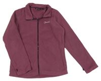 Fialová fleecová funkčná prepínaci mikina s logom Berghaus