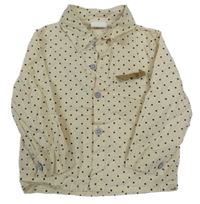 Béžová puntíkatá košile 