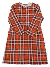 Červeno-zelené kockované šaty H&M