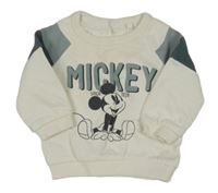 Bielo-sivá mikina s Mickeym C&A