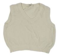Smotanová pletená vesta H&M