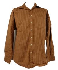 Pánská medovo-bílo-šedá kostkovaná košile Viacortesa vel. 17,5