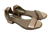 Dámské bronzové koženkové sandály Dorothy Perkins vel. 36