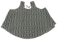 Čierno-biely vzorovaný voľné ý top Primark
