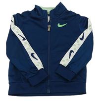 Petrolejová sportovní propínací mikina Nike