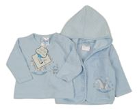 Nové - 2set - Svštlemodrá prepínaci mikina s koníkem + tričko