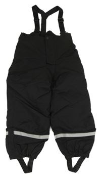 Černé šusťákové oteplovačky s kšandami H&M