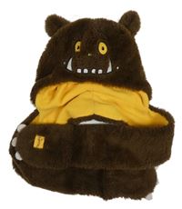 Hnědá chlupatá čepice se šálou - Gruffalo