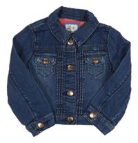 Tmavomodrá rifľová bunda