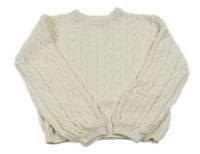 Smotanový sveter s copánky H&M