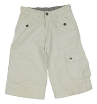 Bílé lněné kraťasy s kapsou Mexx