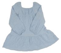 Svetlomodré mačkané šaty H&M
