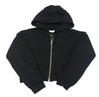 Čierna prepínaci crop mikina s kapucňou Matalan