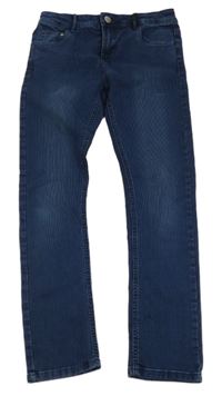Tmavomodré skinny rifle Okaidi