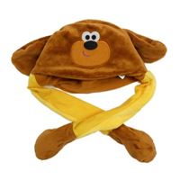 Medovo-žlutá plyšová čepice Hej, Hafí!