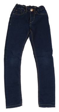 Tmavomodré super skinny rifle H&M