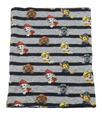 Šedo-černý pruhovaný nákrčník s Paw Patrol C&A