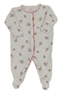 Bílý kytičkovaný overal Next 