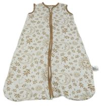 Bílo-béžový bavlněný spací pytel so sluníčky Unnivoll