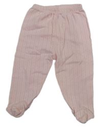 Světlerůžové vzorované polodupky 