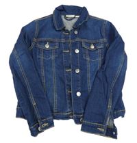 Tmavomodrá rifľová bunda Alive