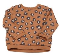 Béžovo-sivo-svetloružová vzorovaná mikina F&F