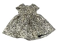 Zlato-černé vzorované společenské šaty Primark